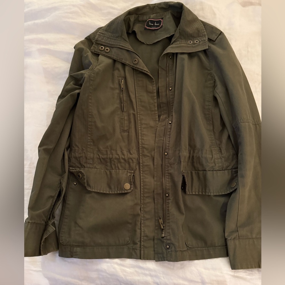 Medium green light jacket